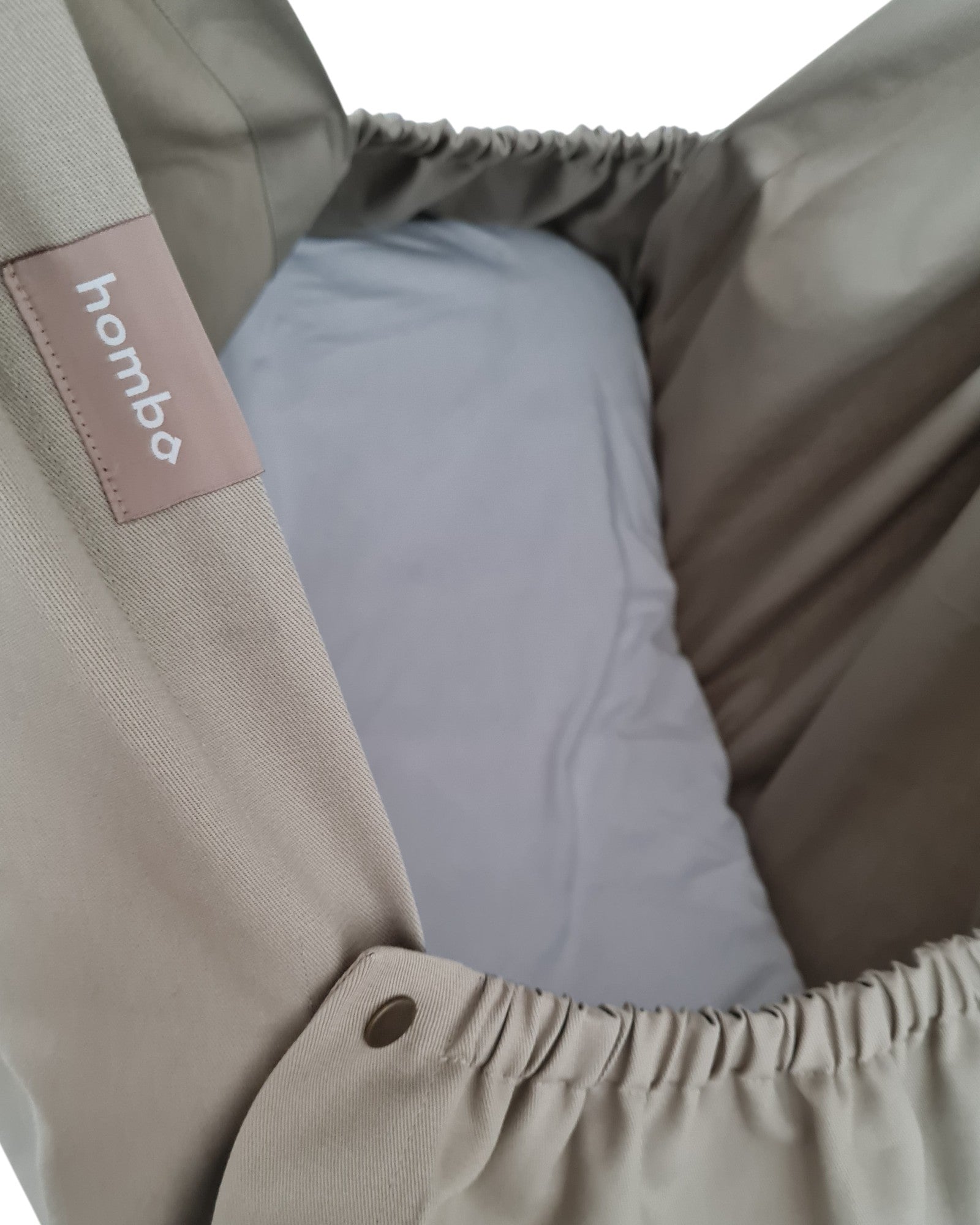 homba® baby hængevugge i bomuld, lysbeige