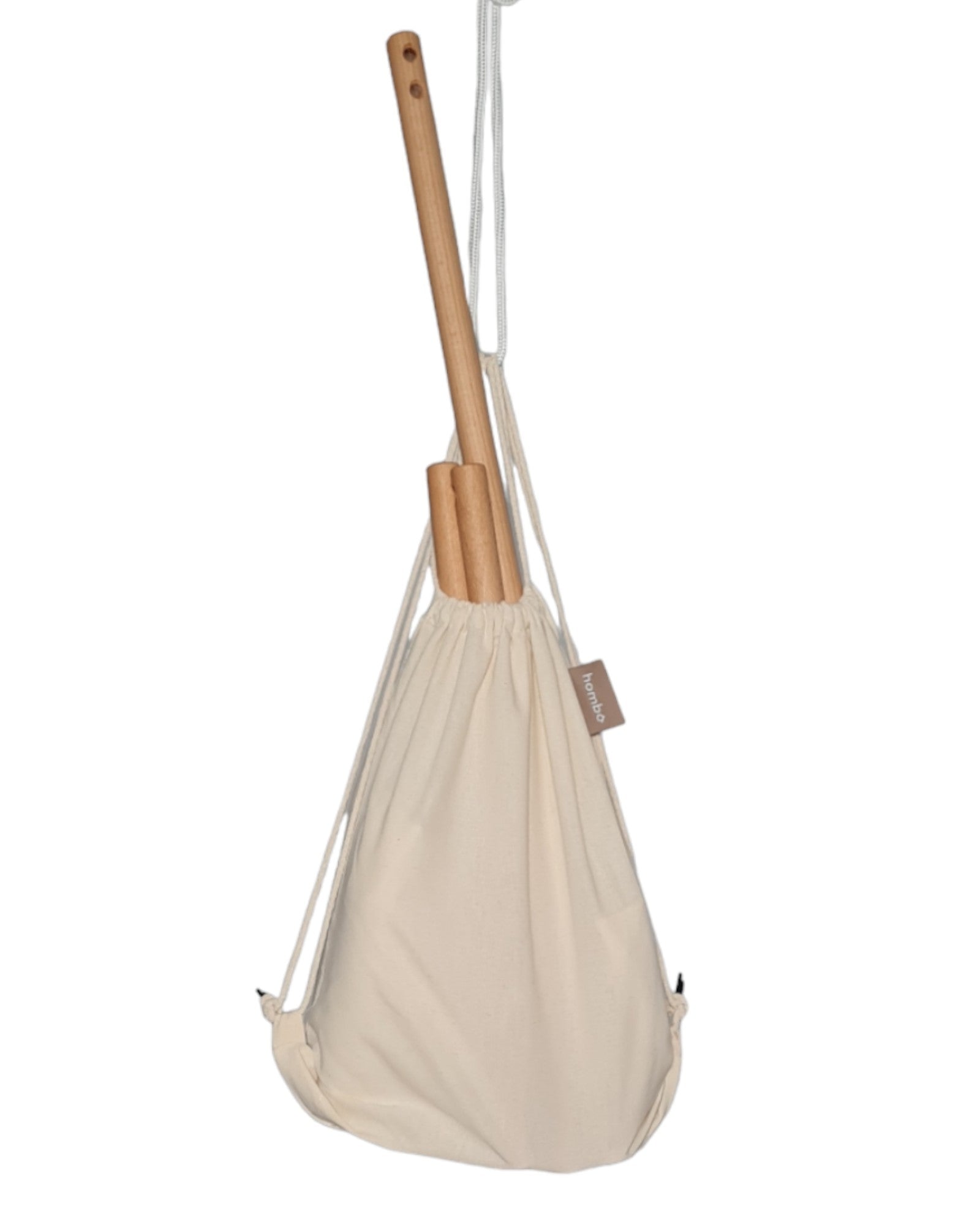 homba® zen mini hængestol bomuldsbeige (2-10 år)